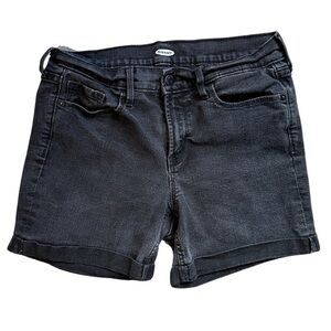 Old Navy Black Jean Shorts Size 8